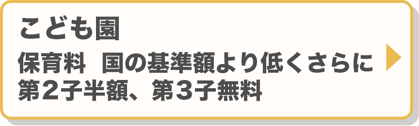 こども園の保育料は、国の基準額より低くさらに、第2子半額、第3子無料